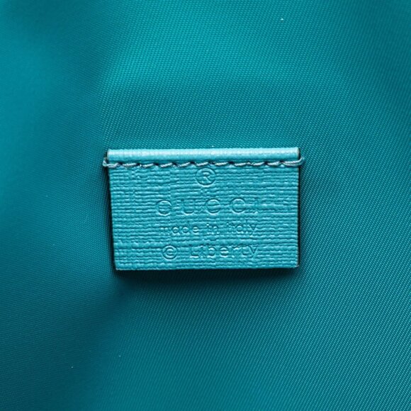 GUCCI Blue Leather Tote Bag - Picture 7 of 12